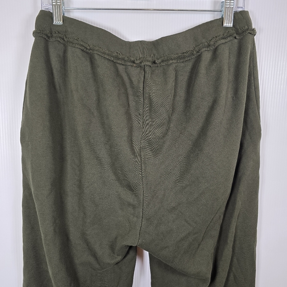 Eileen Fisher Olive Green Sweatpant Drawstring Waist StraightLeg Stretchy SizePM - Picture 7 of 11